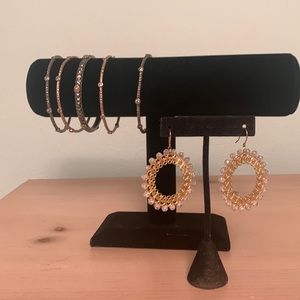 Earring & bangle set